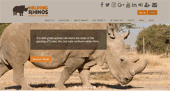 Desktop Screenshot of helpingrhinos.org