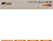 Tablet Screenshot of helpingrhinos.org